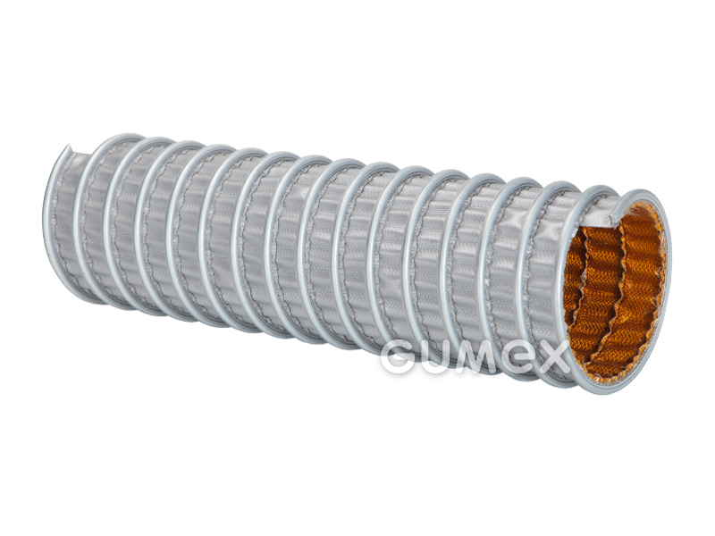 CP KAPTON 476, 50/62mm, 0,52bar/-0,37bar, Kapton mit Glasgewebe, verzinkte Spirale, -60°C/+400°C, 